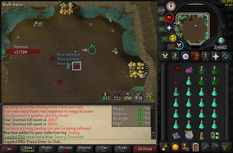 CrippledOSRS's tweet photo. Pet #36 - 1668kc
Scurry https://t.co/vKtJsKkl8n