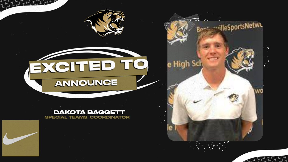 Excited to announce Coach Baggett has been promoted to full time Varsity assistant and Special Teams Coordinator