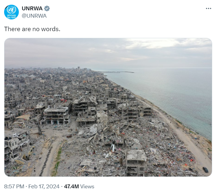 Only one week after he took this photo, photojournalist Abdallah El Haj, who works for UNRWA, was traced by Israel's military and targeted. Abdallah's nephew was killed in the strike and both his legs were amputated and he is now in critical condition.