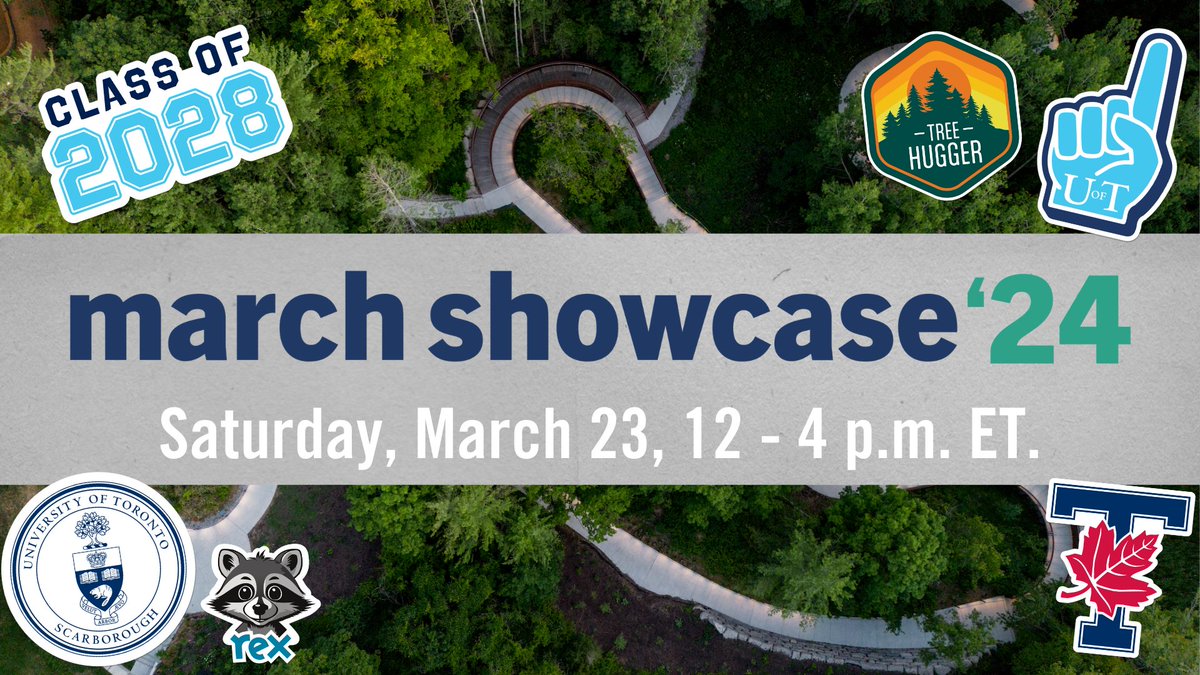 Come and see all #UTSC has to offer on Sat. Mar. 23 at our March Showcase open house!

Attend program information sessions, visit labs and studios, and meet our #UTSC community of faculty, staff, librarians, and students. Register: utsc.utoronto.ca/admissions/mar… #UofT