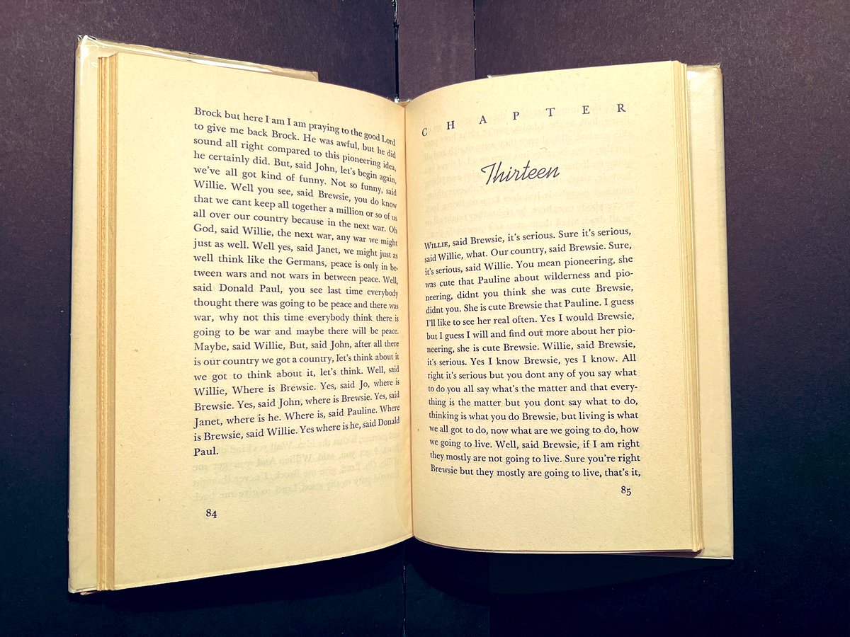 Published in 1946 by <a href="/randomhouse/">Random House Group</a> Brewsie and Willie is one of the last books Stein saw published before her death. One of my absolute faves!

#gertrudesteinsmodernistrevolution
THIS WEEK
Feb 29–March 2 at <a href="/KnoxCollege1837/">knoxcollege1837</a>

#gertrudestein