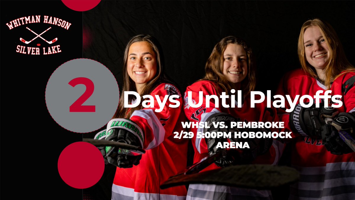 WHSLGirlsHockey's tweet photo. Let's bring the noise and pack the place!! Thursday Feb 29 5:00PM Hobomock Arena...@WHathletics @SLakeathletics @HNIBonline Let's Go!!! https://t.co/jIrMTB2CDA