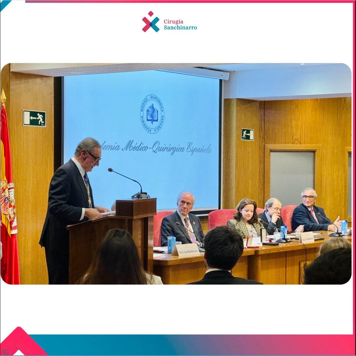 Congratulations D. Carlos Herrera Crusset, on the occasion of his appointment as Honorary Academician of the Spanish Medical-Surgical Academy, at the opening ceremony of the academic year 2024. A delight to listen to him, "professor."