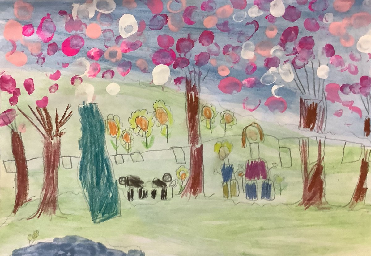 LPSCardiff's tweet photo. WOW! We have creative artists in Dosbarth Cardiff.  We were inspired by Therese James. 
@LlanmartinPrim https://t.co/g7orx8WUbt
