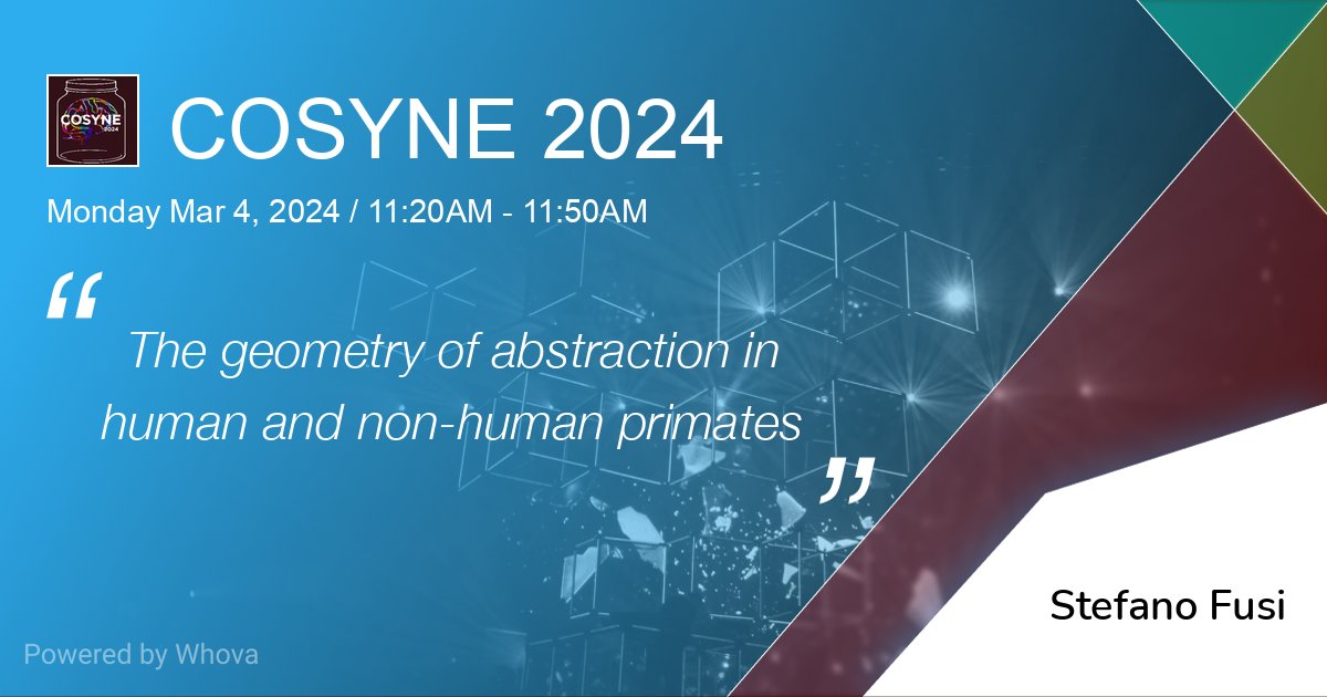 I'll be speaking at COSYNE 2024 on Mar 04 at 11:20. Great results from the collaboration with 2 amazing labs: @UeliRutishauser and @cdsalzman. Thanks to Burk, Rushworth, and @shush_ruth, the organizers of a great workshop. #Whova tinyurl.com/2dzzorft #cosyne2024 #cosyne24