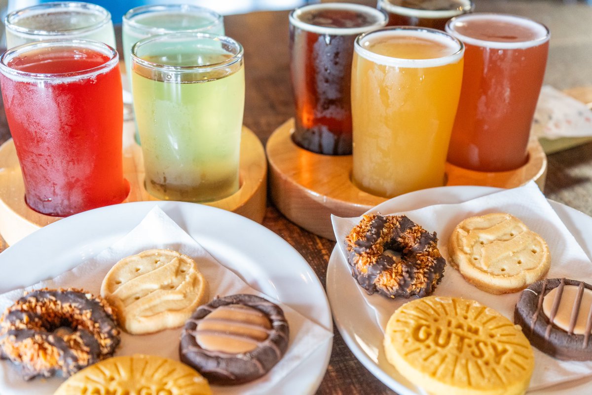 First day of Girl Scout Cookie beer and cookie pairing starts today! Every Tuesday and Wednesday through 3/20 come in to try our expert pairings of beer or cider with the best Girl Scout cookies!