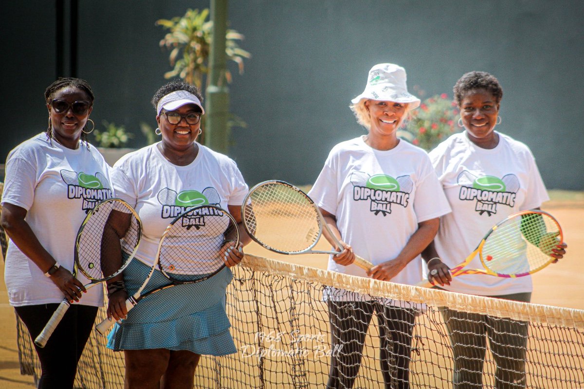 Tennis Fuels Live🎾 The 2024 Diplomatic Ball Tennis Tournament featured The Ambassador’s Exhibition Match🎾 <a href="/SenaSBoateng/">Sena</a> + @Gracejeanetmason vrs Sedem + Dorcas. Of course the Ambassadors 🍾🏆