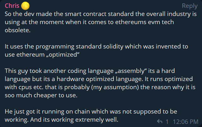 PerKmon's tweet photo. 24 hours after CT caught wind of $DZHV and we are still wrapping our heads around the significance of this "upgradable, assembly cross-chain token"

Spoiler: it can potentially revolutionize Ethereum

1/15 https://t.co/tocjXmEWHL