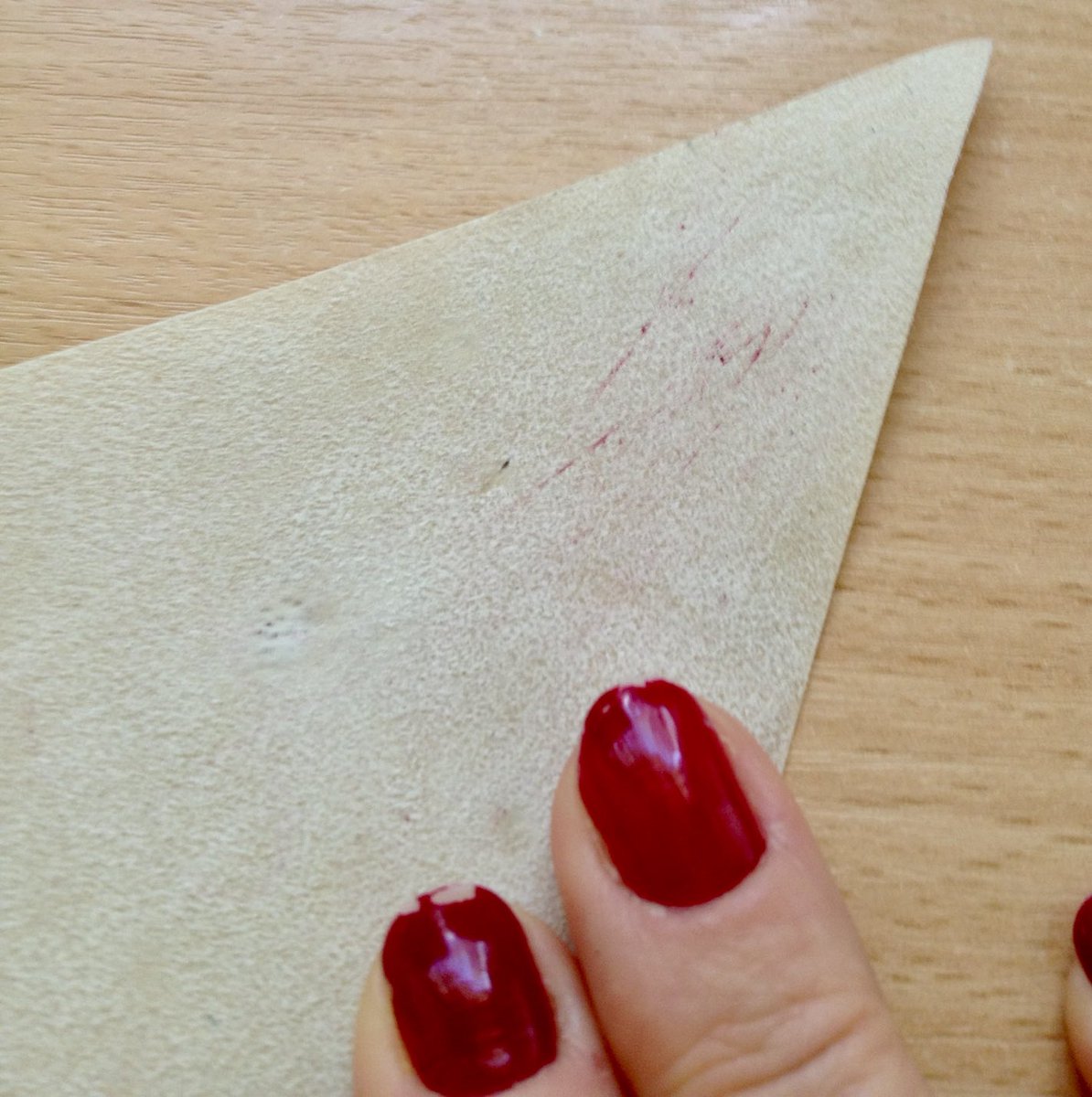 Just in case there’s any doubt, never wear nail varnish when looking at manuscripts,