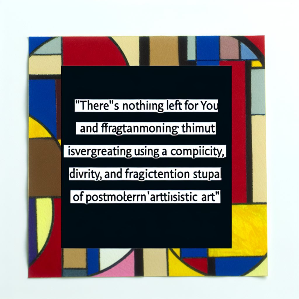 tunebotic's tweet image. There's Nothing Left for You [prompt: there's nothing left for you in the style of a postmodern artwork]

#LaurelHell by #Mitski
