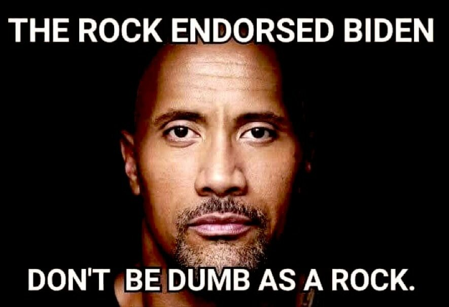 Don't be dumb as a rock; vote #Trump2024 
#MAGA #FinishTheWall #DeportIllegals #USA