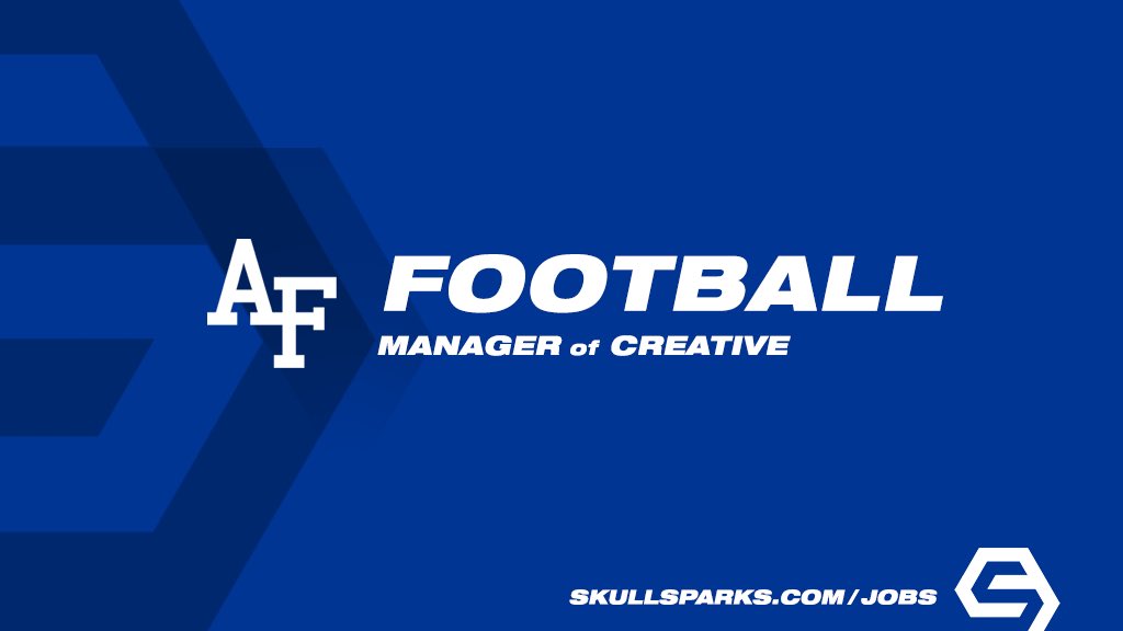 New opportunity with @AF_Football Manager of Football Creative Colorado Springs, Colorado tinyurl.com/2szzkfb9 SkullSparks.com/jobs