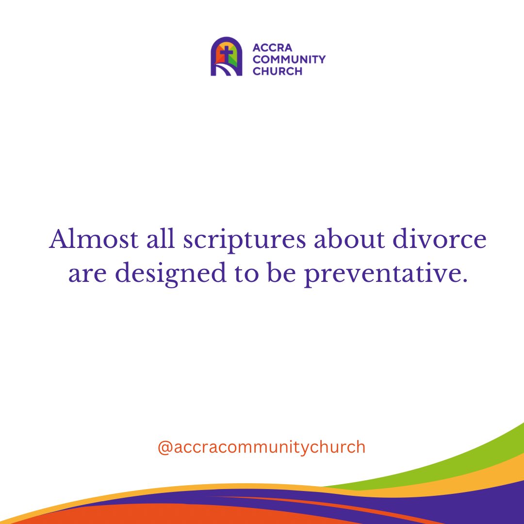 AccraChurch's tweet photo. “I got married to get divorced,” said no one ever, but life happens. How should Christians respond when “happily ever after” doesn’t materialise? What hope is there for those who seek love after divorce? Find out in this sermon on “Divorce and Remarriage”, the last topic in - 1 https://t.co/EH45BBgR2z