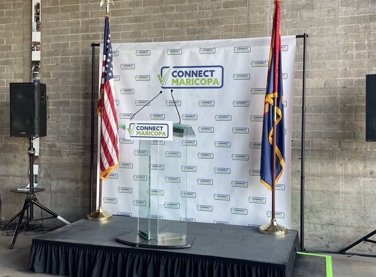 phxchamber's tweet photo. The Chamber is happy to be at the campaign launch for Prop 479. Whether it be freeways, roads, or public transit, extending the half-cent sales tax dedicated to transportation infrastructure is essential to ensure Maricopa County residents have access to transportation options. https://t.co/5Isw9GSSnI