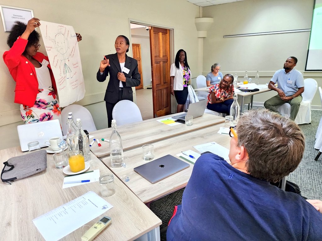 Highlights from day 1 of our 2-day research leadership workshop with @AREF_Africa. Thank you, @DrDawnDuke, for your engaging facilitation style & relevant content. Our #GHAP NIHR GHR group is really benefitting. #capacitybuilding #researcher #earlycareerresearchers #globalhealth