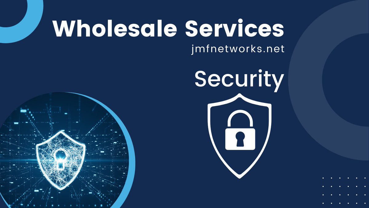 jmf_solutions's tweet image. Wholesale Services to Fit Your Client&apos;s Needs!

Security

Trust the JMF Secure Cloud so you can run your business and we can worry about the bad guys! Our security services will detect and resolve most, if not all, malicious activity.

Learn more at jmfnetworks.net/wholesale/

#JMF