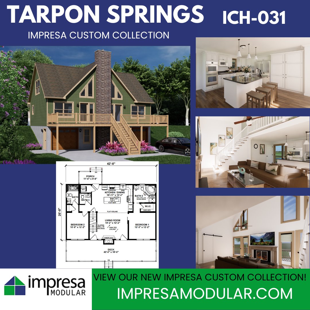 ImpresaModular's tweet image. Experience the elegance and charm of Tarpon Springs from the Impress Custom Collection. Step into the bespoke world of The Impresa Custom Collection, a showcase of uniquely designed homes by Impresa clients. impresamodular.com/design/tarpon-…

#TarponSprings #CustomCollection #ImpressHomes