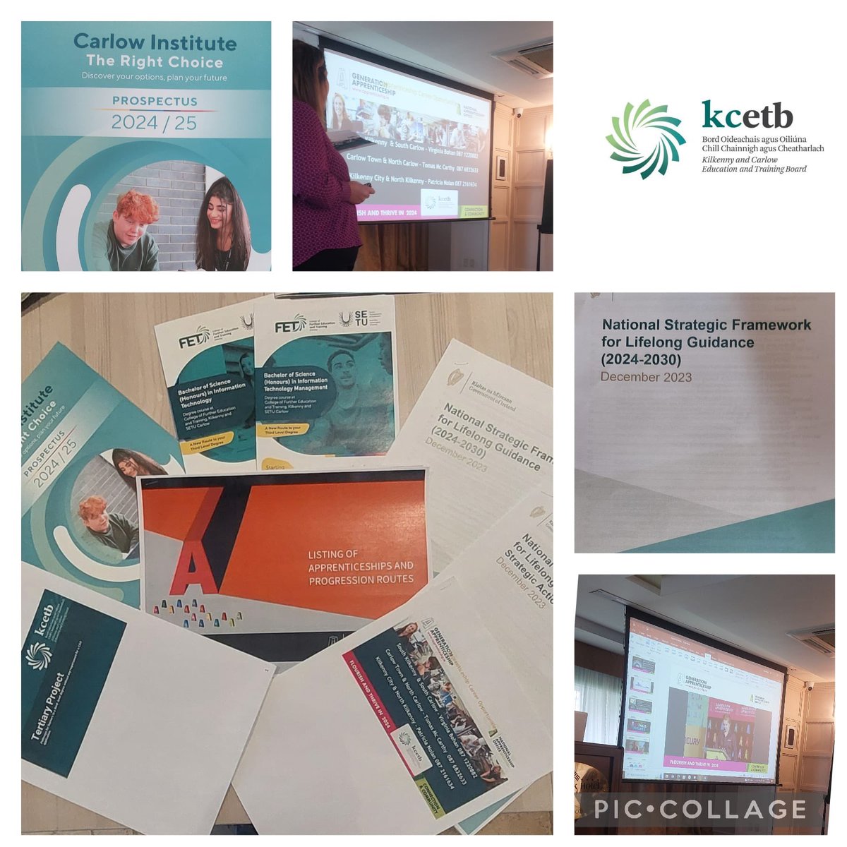 Thanks to KCETB for facilitating a very informative Professional Learning Event for our Guidance Counsellors today. Included in the event were presentations on different further education options for 24/25 that are available to our students #careers #FET #plc #KCETB_Schools