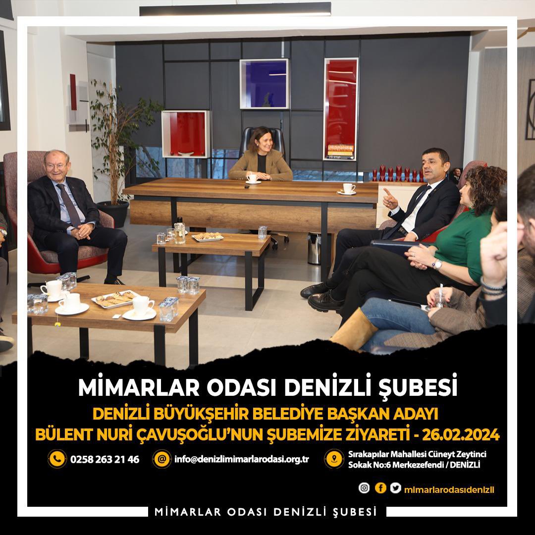 denmimod's tweet photo. Denizli Büyükşehir Belediye Başkan Adayı Sn. Bülent Nuri Çavuşoğlu’na nazik ziyaretleri için teşekkürlerimizi sunarız. https://t.co/amTgrzs4Kc