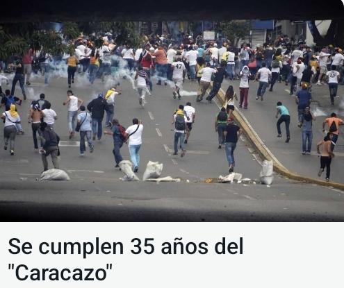Prohibido olvidar <a href="/NicolasMaduro/">Nicolás Maduro</a> hoy es una fecha,El Caracazo "EL NUNCA MAS" LA PESTE, LA MATANZA DE LA ESCALERA EN PETARE, Murió gente venezolana como arroz por comida, acaparamiento y las medidas de el gobierno de turno, fue el día dónde Venezuela cambio su curso político. RX!