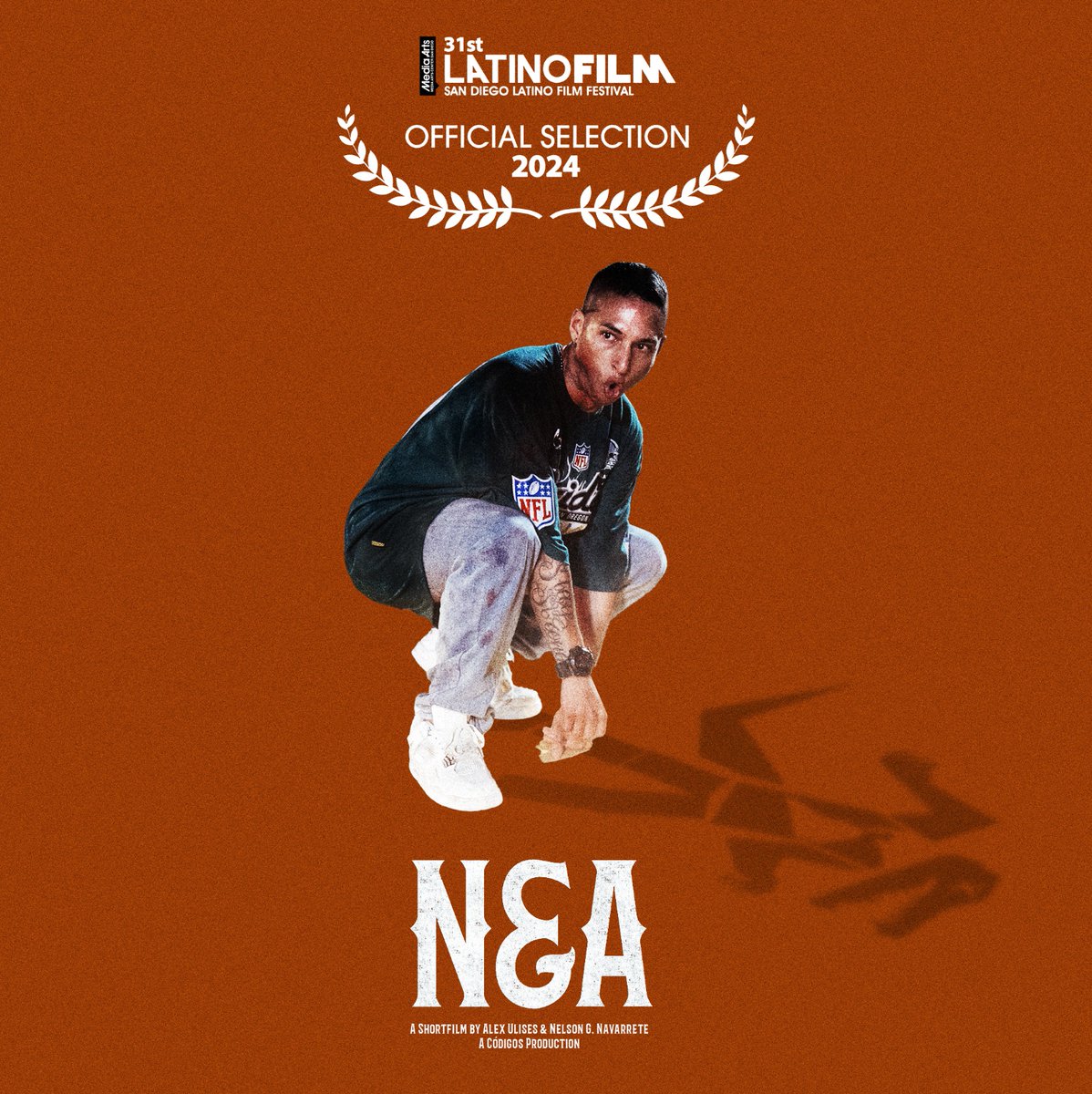 We are excited to announce the official U.S. premiere of our short film "NEA" at the 31st Annual San Diego Latino Film. We are grateful for the invitation, which we want extend to our community.

Our screening times are March 14th at 8:30PM at AMC Mission Valley - Screen 2