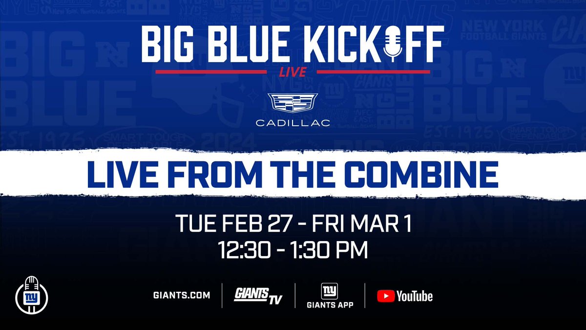 We are taking your calls LIVE from the NFL Combine Listen now🎙️: Giants.com, GiantsTV, Giants App & YouTube!