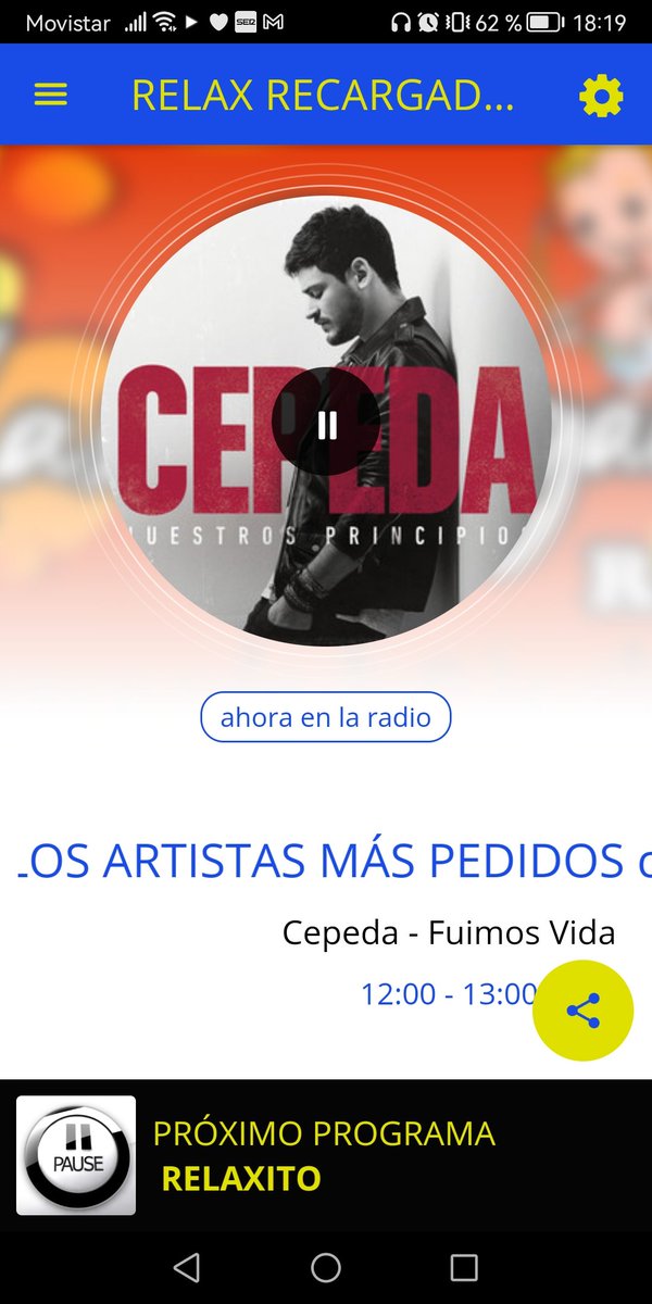coruense's tweet image. En el programa siguiente en #RelaxRecargado 📻 sonando #FuimosVida en 5
#IntensasAlAire #ConLosPiesEnEcuador
