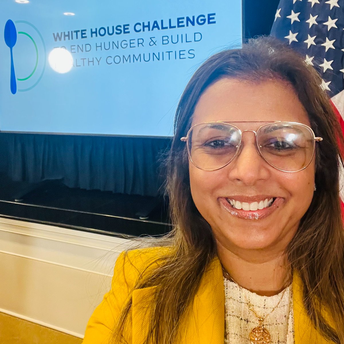 UTHealthHouston's tweet photo. News of the dedication of Shreela Sharma, PhD, RD, and @UTHealthSPH to ensure that all people have access to nutritious food has been heard all the way to the @WhiteHouse. Sharma, in collaboration with local and national partners, has risen to the White House Challenge to End Hunger and Build Healthy Communities by co-leading three bold commitments. In recognition, she was one of just a few invited guests for today’s White House event featuring @SecondGentleman Douglas Emhoff, Secretary of Agriculture Tom Vilsack, and Secretary of Health and Human Services Xavier Becerra. 

Read more here: https://t.co/6mdnHoMxp3

#WHChallenge