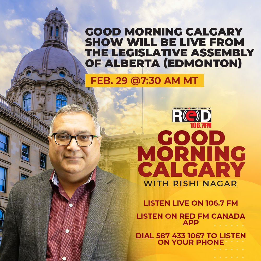 We will be broadcasting our morning show live from the Alberta Legislature Building on Budget Day (Feb 29). Stay tuned to hear from Elected officials and to know some interesting facts about this historic building. @RishiKNagar