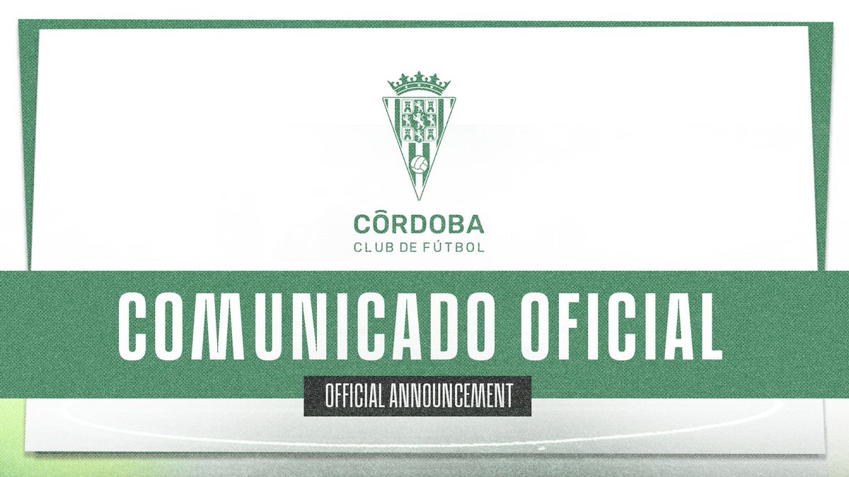 ℹ️ COMUNICADO OFICIAL || El #CórdobaCF no venderá entradas para el #AntequeraCórdoba.

➡️ Hacemos un llamamiento a los clubes para que se potencie el desplazamiento de las aficiones y podamos compartir lo bonito del fútbol.

cordobacf.com/2024/02/27/el-…