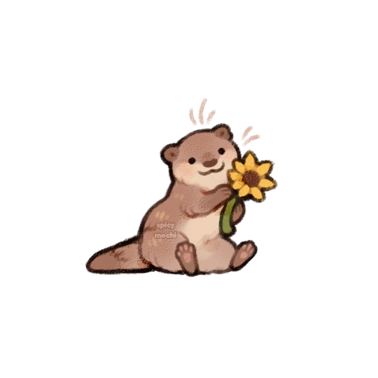 he has a flower for you!