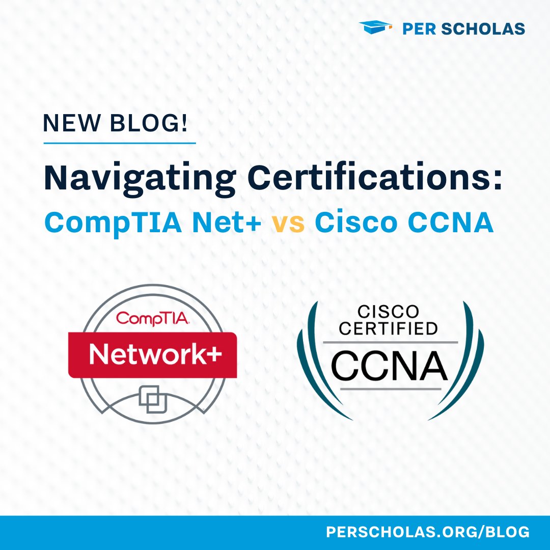 🌟 IT certifications validate your expertise & skills, setting you apart in the tech industry. Whether you're starting out or advancing your IT career, certifications like Cisco CCNA & CompTIA Network+ can be a great way to get started. Read our blog! bit.ly/3uTPy5x