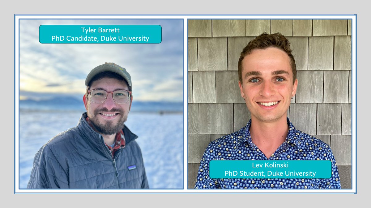 Congratulations to Tyler Barrett and Lev Kolinski, recipients of the Steve Meshnick Travel Award! They'll be presenting their work at @ISEMPH 2024! tricem.org/02/27/2024/con…