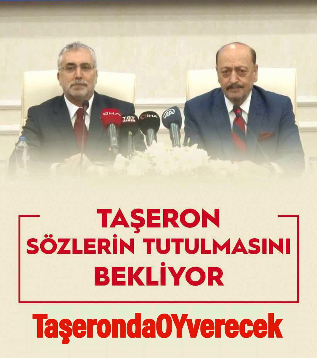 TaşerondaOYverecek

Bizlere 85 milyonun önünde söz verdiniz TAŞERON işçiler sizlerden açıklama bekliyor KADRO bekliyor 

<a href="/akbasogluemin/">Av. M.Emin AKBAŞOĞLU 🇹🇷</a> <a href="/avabdullahguler/">Abdullah Güler</a> <a href="/hakiskonf/">HAKİŞ KONFEDERASYONU</a> <a href="/turkiskonf/">TÜRK-İŞ</a> <a href="/HakanToy06/">Hakan Toy🇹🇷</a> <a href="/isikhanvedat/">Prof. Dr. Vedat Işıkhan</a> <a href="/vedatbilgn/">Vedat Bilgin</a> <a href="/TarkanZengin/">Tarkan Zengin</a>