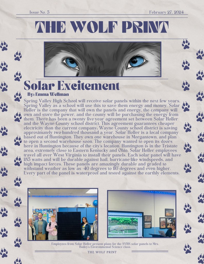 Get the latest news from around SVHS with the February Issue of The Wolf Print student newspaper!

canva.com/design/DAF1eT3…