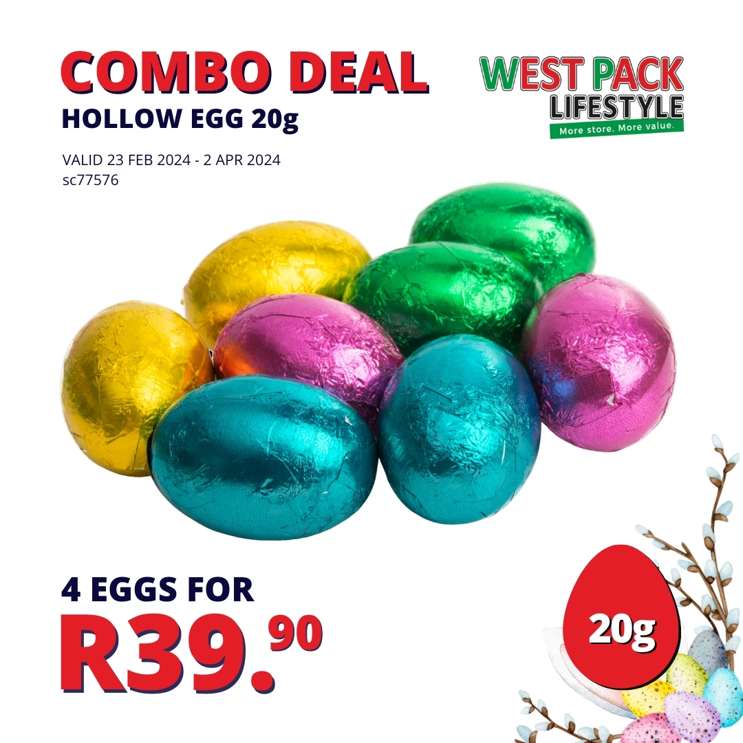 westpackstores's tweet image. Are You Doing an Easter Egg Hunt?

View More #Easter Eggs and Treats on promotion now at #WestPackLifestyle westpacklifestyle.co.za/p/party-occasi…