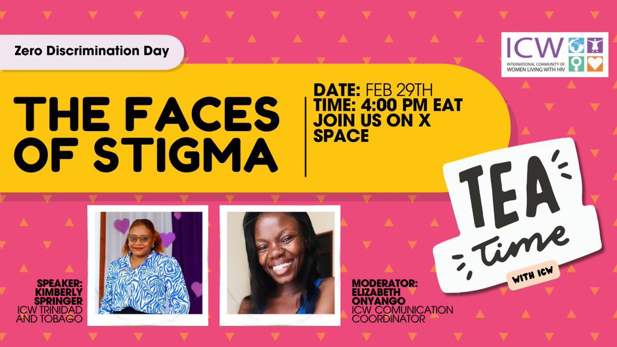 1st March 2024 is the 10th anniversary of #ZerodidcriminationDay join us on 29th here on X space for an in-depth discussion about the faces of stigma. @UNAIDS @gnpplus @ICWNorthAmerica @Yplus_Global @w4_gf #ZerodiscriminationDay twitter.com/i/spaces/1ZkKz…
