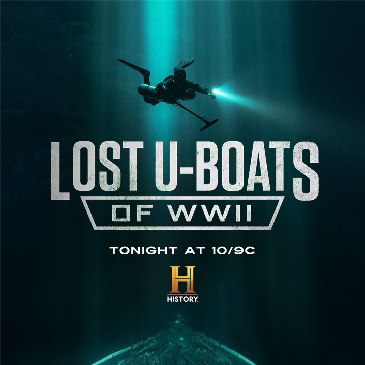 Don't miss Lost U-Boats of World War II, TONIGHT at 10/9c. #LostUBoats