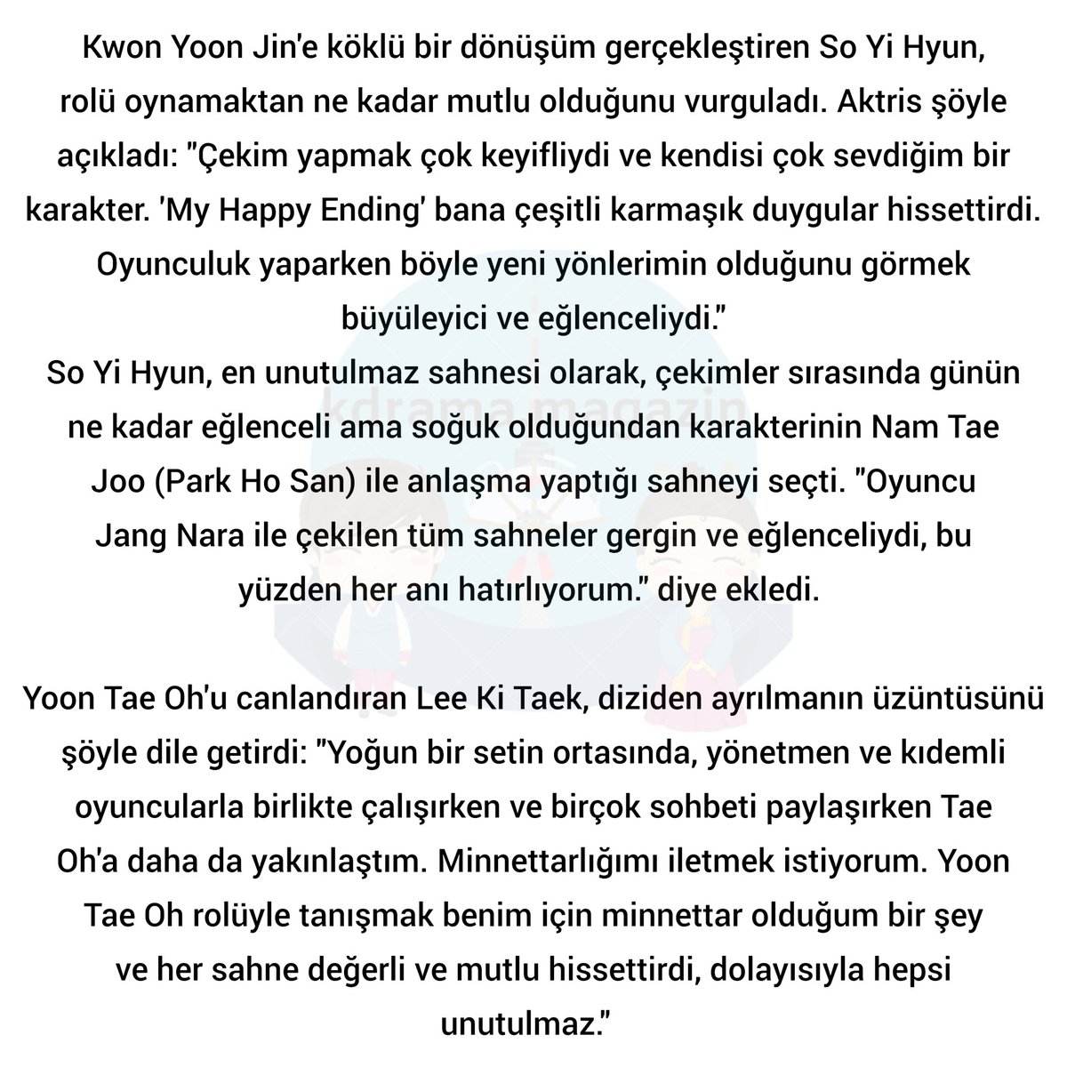 kdrama_magazin's tweet photo. #JangNara, #SonHoJun, #SoYiHyun, #LeeKiTaek ve Daha Fazlası Kapanış Konuşmalarıyla “#MyHappyEnding”e Veda Etti. 

#KimHongFa #ParkHoSan https://t.co/fCSDsQoqLo
