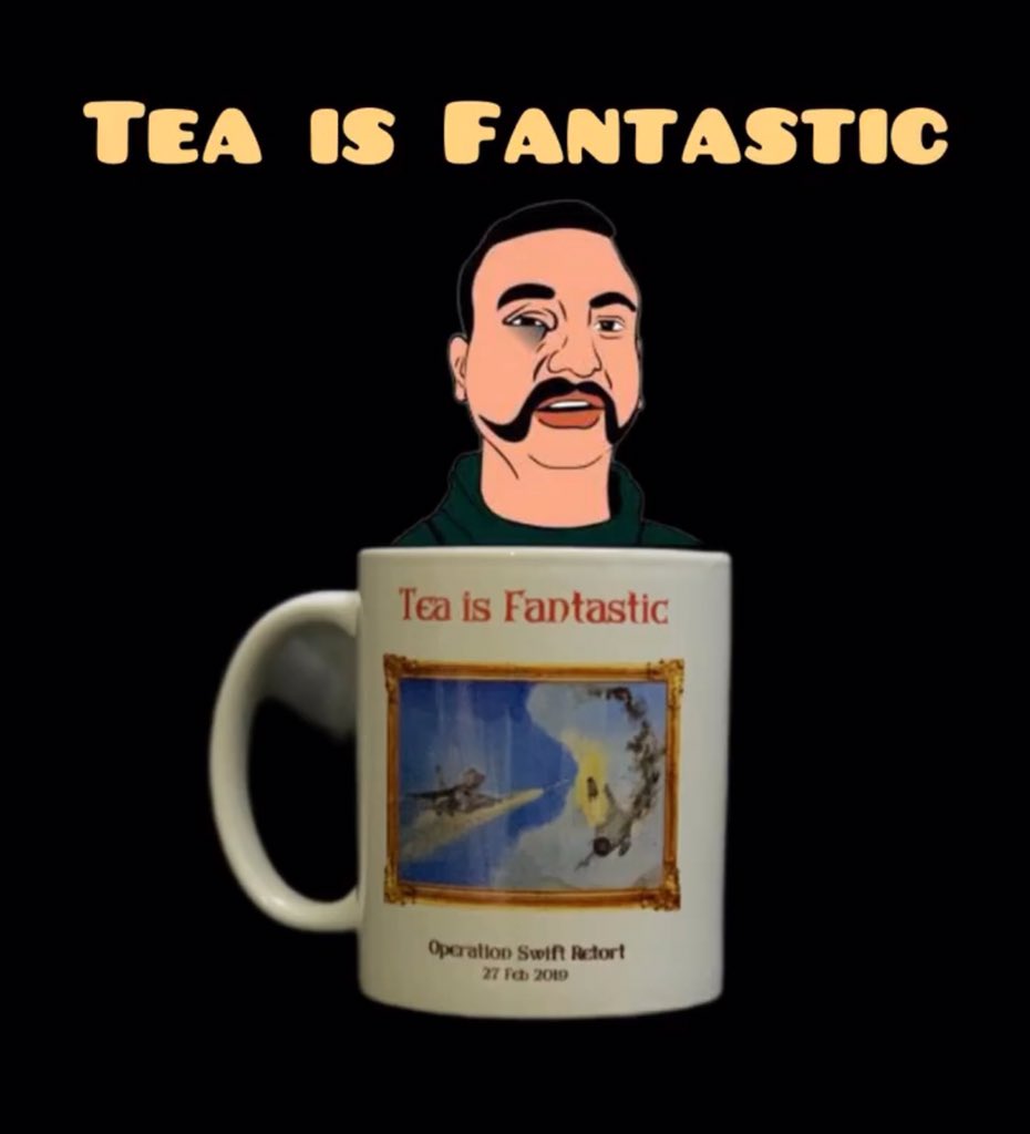 #FantasticTea ☕️ 
27th February 2019

What a perfect day for our 
Pakistan Airforce, when 2 Indian Aircrafts were shot down by our fighter jets, as they violated our airspace boundary!! 🫡🇵🇰💚

#Abhinandan