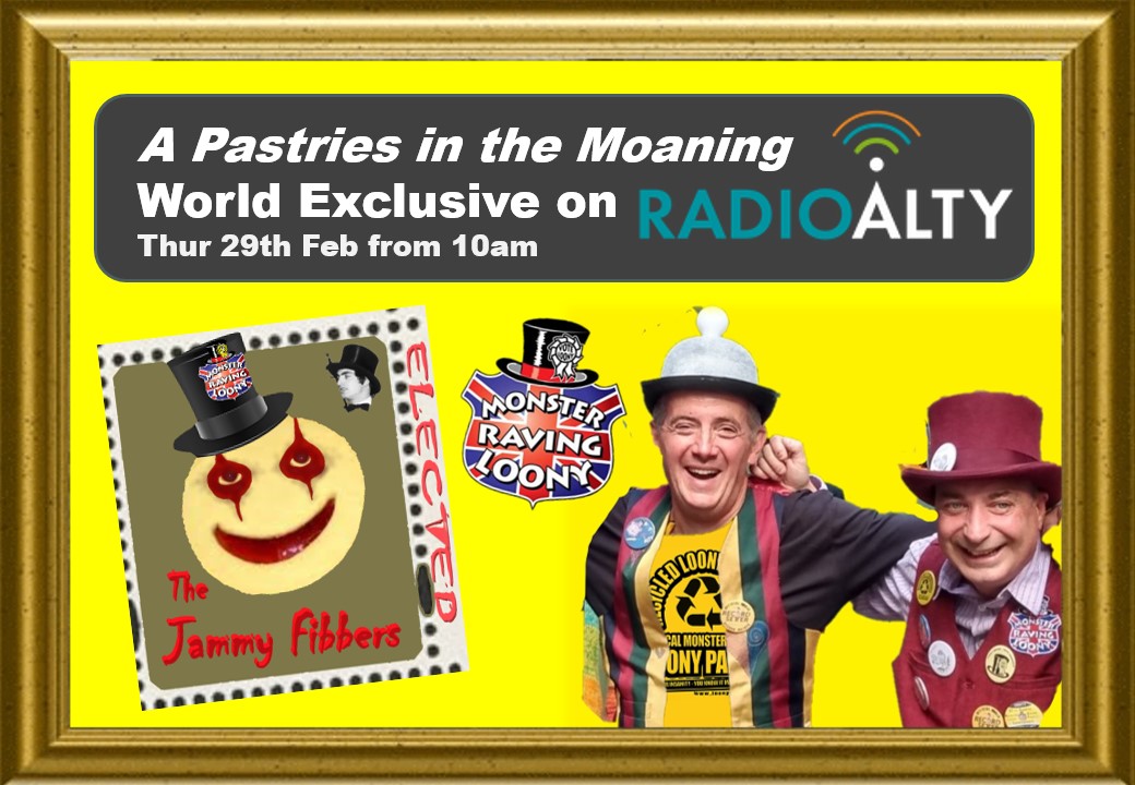 #ELECTED WORLD PREMIER To mark #LeapYear on Thur 29 Feb & the #RochdaleByElection Loony Mudslide, it has been deemed the ideal day to launch our new OFFICIAL song for this years #GeneralElection This will duly be aired on @RadioAlty's 'Pastries in the Moaning' show from 10am