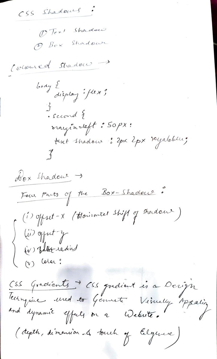 Tech_cse_'s tweet image. Day 8 of Development (MERN)
#100DaysOfCode
Today I learned about the following things in #CSS:
✅CSS Transitions
✅CSS Shadows & Gradients
✅Advanced CSS
✅Media Query
✅CSS Grid layout
& Do some Exercise on #sqlzoo!