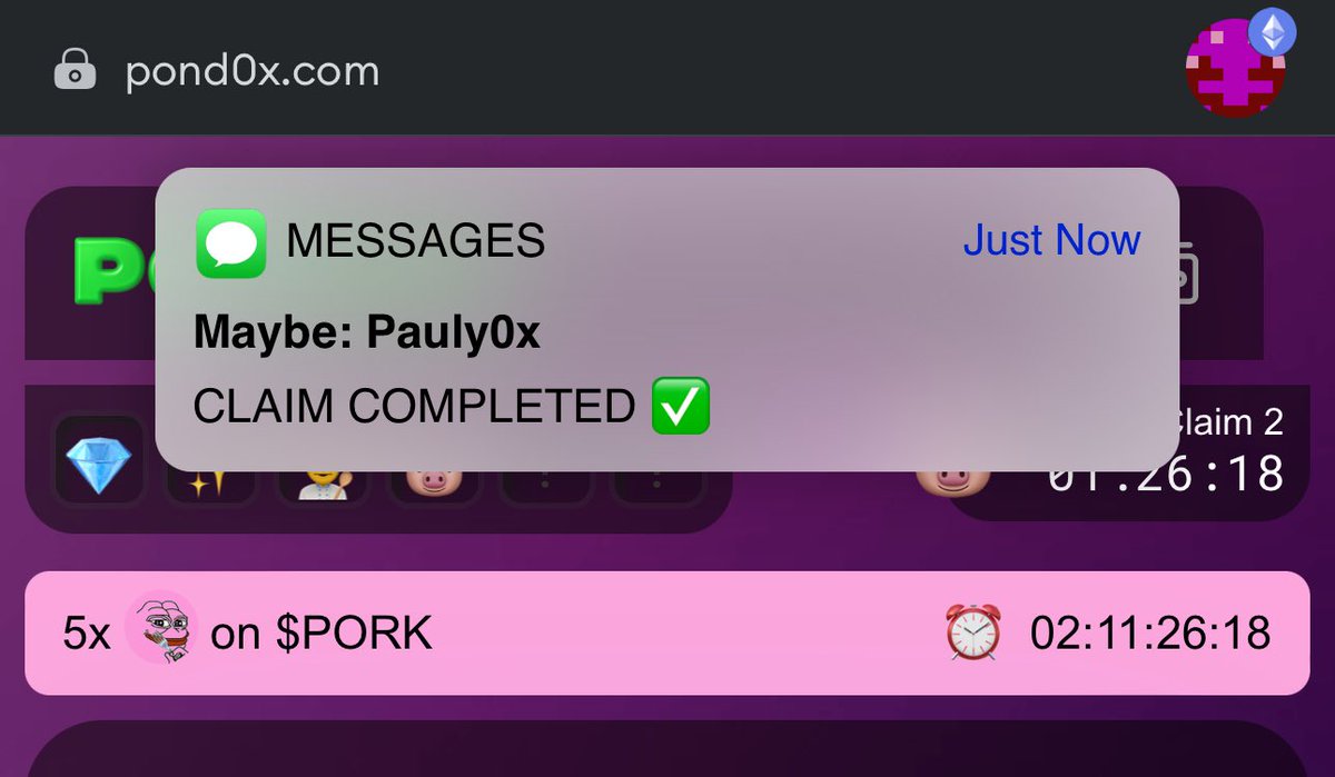 Finally!
Thanks Pauly!!
<a href="/Pauly0x/">PAULY</a> $pork <a href="/Pond0x/">Pond0x</a>