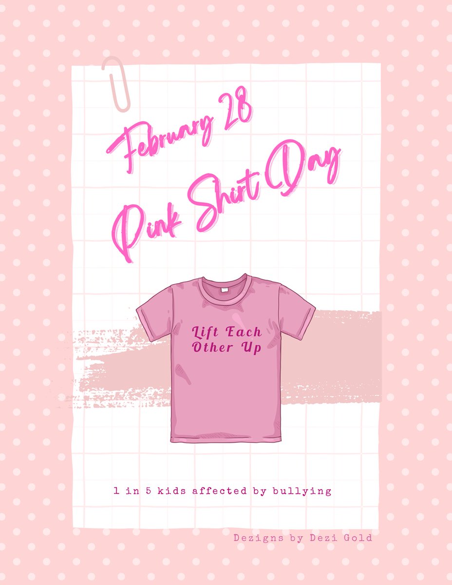 Wednesday, February 28, 2024 is Pink Shirt day! <a href="/boyne_river/">Boyne River P.S.</a>
