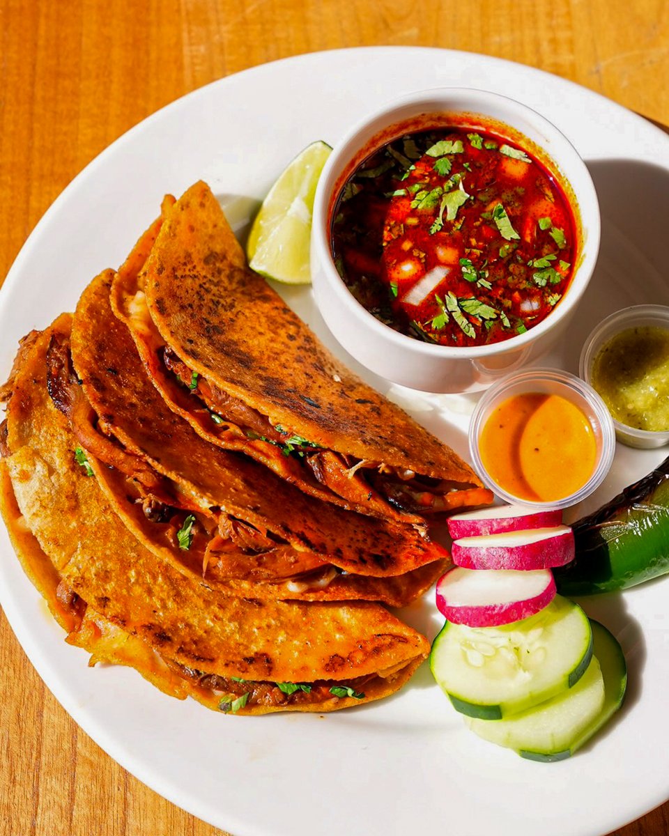 PulseCafeMA's tweet photo. Coming in 🔥 HOT this Taco Tuesday → Quesabirria Tacos 🌮

If you haven't tried our PLANT-BASED Quesabirria Tacos before, don't miss it today because they are quickly turning into a crowd favorite! Order online now through the links in our bio!

#pulsecafe  #tacotuesday https://t.co/DPp90uBPZg