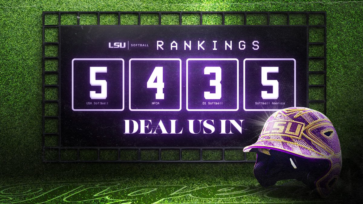 LSUsoftball's tweet image. Continuing the Upward Trend

📄 lsul.su/3USokH5 

#DealUsIn