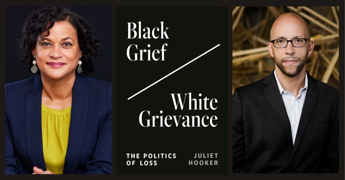 Baltimore area readers can hear @creoleprof speak about her new book, Black Grief/White Grievance, at @redemmas tomorrow (Feb. 28) at 7 pm EST! She will be in conversation with Minkah Makalani. For more details and to RSVP, visit: hubs.ly/Q02mnKdk0