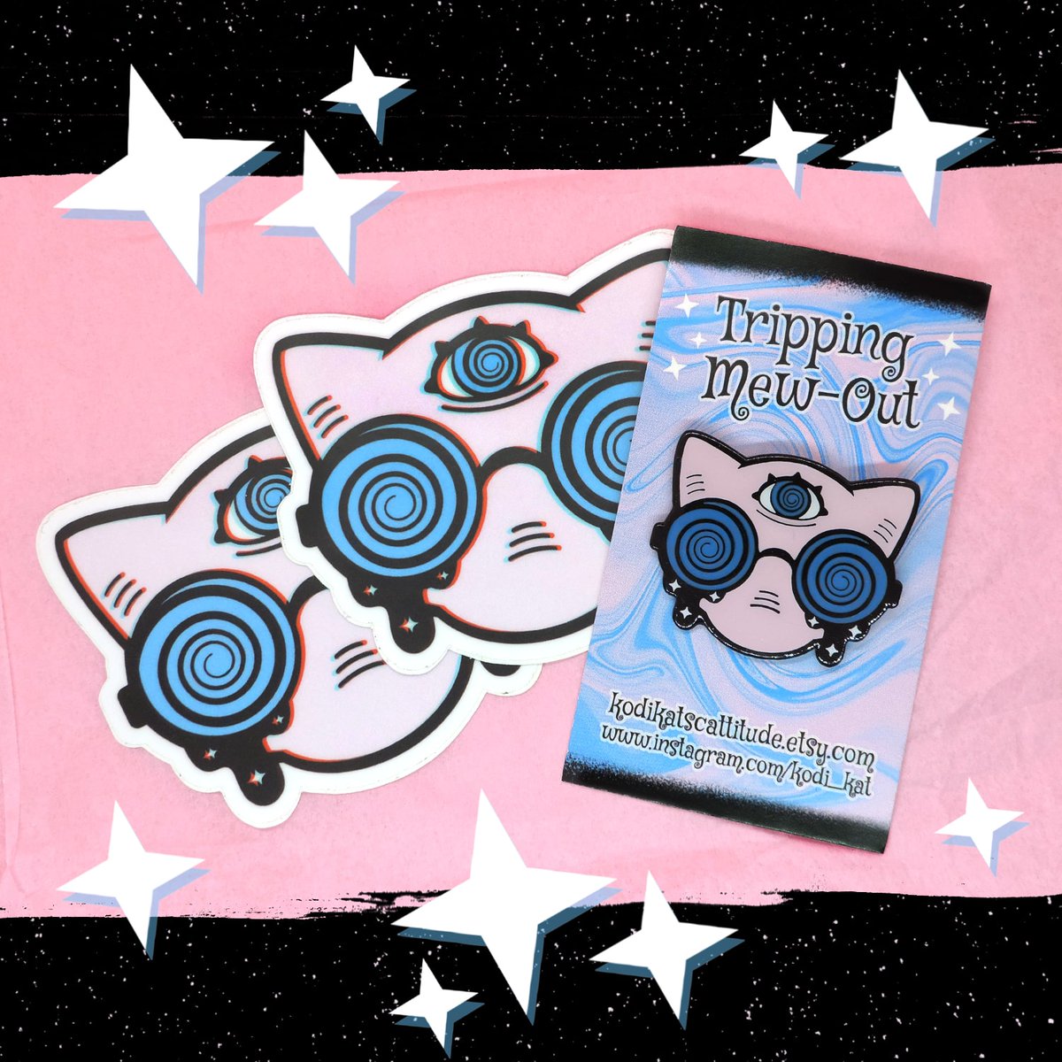 Kodi_Kat's tweet image. 💗Happy Pokémon Day!💗
Who's curious about the new legends game??
Still have a handful of these Mew pins with stickers included while supplies last! Catch them over on my Etsy &amp;amp; Ko-fi shop. 

Kattitudekult.etsy.com 

#PokemonDay
#PokemonDay2024 
#mew
#pokemonpin