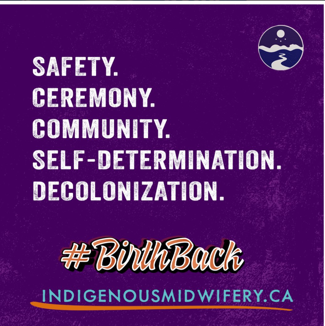 Colonization&amp;systemic racism in Canadian health care have removed birth from communities for 2long. Indigenous midwives are reclaiming birth. We need Indigenous-led sexual&amp;repro health care in every Indigenous community. #BirthBack #IndigenousMidwives indigenousmidwifery.ca