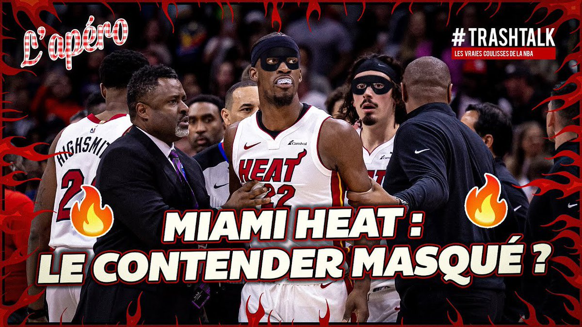 TrashTalk_fr's tweet photo. 🔥 APÉRO SPÉCIAL MIAMI HEAT ! 🔥

C’est cette période de l’année… 😏

- Le Heat va-t-il tabasser l’Est ?
- Effectif + équilibré qu’en 2023 ?
- Qui leur fait vraiment peur ?
- Que leur manque-t-il ?
- Un contender masqué ?

🗣️ FAUT QU’ON EN PARLE ! 🍻

➡️ https://t.co/GtorskJudH https://t.co/F7ULTZZBoG